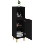 Armario de baño madera contrachapada negro 30x30x100 cm von , Badezimmermöbel - Ref: Foro24-819805, Preis: 74,68 €, Rabatt: %