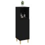 Armario de baño madera contrachapada negro 30x30x100 cm von , Badezimmermöbel - Ref: Foro24-819805, Preis: 74,68 €, Rabatt: %