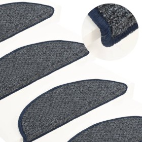 Alfombras de peldaños de escalera 15 uds azul oscuro 56x17x3 cm by , Stair mats - Ref: Foro24-149893, Price: 43,37 €, Discoun...