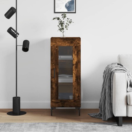 Aparador madera de ingeniería roble ahumado 34,5x34x90 cm | Foro24.es | Tu tienda online para hogar, jardín y más Foro24.es