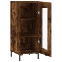 Aparador madera de ingeniería roble ahumado 34,5x34x90 cm | Foro24.es | Tu tienda online para hogar, jardín y más Foro24.es