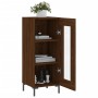 Aparador madera de ingeniería marrón roble 34,5x34x90 cm by , Sideboards - Ref: Foro24-828803, Price: 62,34 €, Discount: %