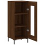 Aparador madera de ingeniería marrón roble 34,5x34x90 cm by , Sideboards - Ref: Foro24-828803, Price: 62,34 €, Discount: %