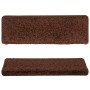 Alfombras de peldaños de escalera 15 uds marrón 65x21x4 cm by , Stair mats - Ref: Foro24-134578, Price: 93,28 €, Discount: %