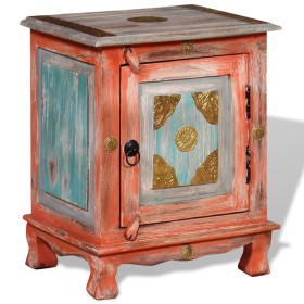 Mesita de noche de madera maciza de mango naranja de , Mesitas de noche - Ref: Foro24-243969, Precio: 136,91 €, Descuento: -5%%