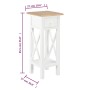 Mesa auxiliar de madera blanca 27x27x65,5 cm by , Side tables - Ref: Foro24-280057, Price: 76,29 €, Discount: %