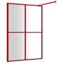Mampara puerta de ducha vidrio transparente ESG rojo 140x195 cm | Foro24.es | Tu tienda online para hogar, jardín y más Foro24.es