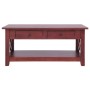 Mesa de centro de madera maciza de caoba marrón 100x55x46 cm de , Mesas de centro - Ref: Foro24-283837, Precio: 239,92 €, Des...