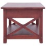Mesa de centro de madera maciza de caoba marrón 100x55x46 cm de , Mesas de centro - Ref: Foro24-283837, Precio: 239,92 €, Des...