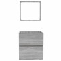 Armario de baño con espejo madera contrachapada gris Sonoma | Foro24.es | Tu tienda online para hogar, jardín y más Foro24.es