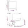 Armario de baño con espejo madera contrachapada gris Sonoma | Foro24.es | Tu tienda online para hogar, jardín y más Foro24.es