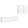 Set de muebles de salón TV 4 piezas madera de ingeniería blanco von , TV-Möbel - Ref: Foro24-3078685, Preis: 140,52 €, Rabatt: %