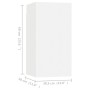 Muebles de salón 4 uds madera ingeniería blanco 30,5x30x60 cm by , TV Furniture - Ref: Foro24-3078740, Price: 132,74 €, Disco...