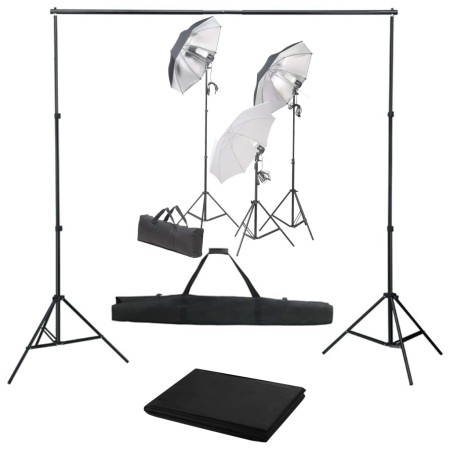 Kit de estudio fotográfico con set de luces y fondo by , Flashes and studio lighting - Ref: Foro24-3055118, Price: 171,94 €, ...