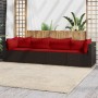 Set muebles de jardín 4 piezas y cojines ratán sintético marrón by , Outdoor sofas - Ref: Foro24-319816, Price: 291,78 €, Dis...