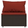 Set muebles de jardín 4 piezas y cojines ratán sintético marrón by , Outdoor sofas - Ref: Foro24-319816, Price: 291,78 €, Dis...