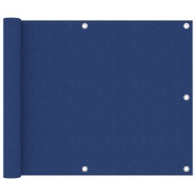 Toldo para balcón de tela oxford azul 75x600 cm
