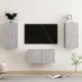 Set de muebles de salón 3 pzas madera ingeniería gris hormigón von , TV-Möbel - Ref: Foro24-3079077, Preis: 87,75 €, Rabatt: %