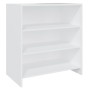 Aparador de madera contrachapada blanco 70x40,5x75 cm