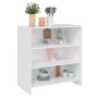 Aparador de madera contrachapada blanco 70x40,5x75 cm