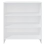 Aparador de madera contrachapada blanco 70x40,5x75 cm