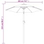 Sombrilla de aluminio color terracota 200x224 cm von , Sonnenschirme - Ref: Foro24-47209, Preis: 46,25 €, Rabatt: %