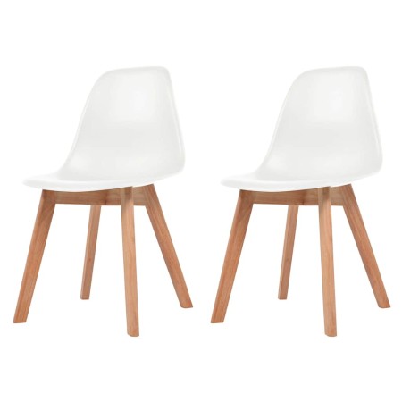 Sillas de comedor 2 unidades plástico blanco | Foro24.es | Tu tienda online para hogar, jardín y más Foro24.es