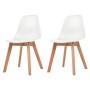 Sillas de comedor 2 unidades plástico blanco | Foro24.es | Tu tienda online para hogar, jardín y más Foro24.es