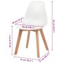Sillas de comedor 2 unidades plástico blanco | Foro24.es | Tu tienda online para hogar, jardín y más Foro24.es