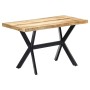 Mesa de comedor madera maciza de mango rugosa 120x60x75 cm de , Mesas de cocina y de comedor - Ref: Foro24-247441, Precio: 21...