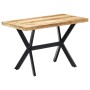 Mesa de comedor madera maciza de mango rugosa 120x60x75 cm de , Mesas de cocina y de comedor - Ref: Foro24-247441, Precio: 21...