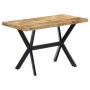 Mesa de comedor madera maciza de mango rugosa 120x60x75 cm de , Mesas de cocina y de comedor - Ref: Foro24-247441, Precio: 21...