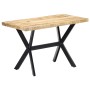 Mesa de comedor madera maciza de mango rugosa 120x60x75 cm de , Mesas de cocina y de comedor - Ref: Foro24-247441, Precio: 21...