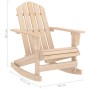 Silla mecedora de jardín Adirondack madera maciza de abeto von , Gartenstühle - Ref: Foro24-315882, Preis: 91,52 €, Rabatt: %