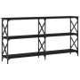 Mesa consola madera de ingeniería negra 156x28x80,5 cm by , Side tables - Ref: Foro24-835424, Price: 78,40 €, Discount: %
