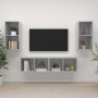 Muebles de salón de pared 4 pzs madera ingeniería gris hormigón von , TV-Möbel - Ref: Foro24-3079875, Preis: 146,52 €, Rabatt...