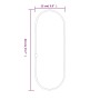 Espejo de pared ovalado plateado 40x15 cm von , Spiegel - Ref: Foro24-348188, Preis: 17,53 €, Rabatt: %