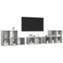 Muebles de salón 8 piezas madera de ingeniería gris hormigón | Foro24.es | Tu tienda online para hogar, jardín y más Foro24.es