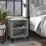 Mesita de noche con patas metal gris hormigón 40x30x50 cm von , Nachttische - Ref: Foro24-805805, Preis: 31,62 €, Rabatt: -5%%