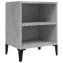 Mesita de noche con patas metal gris hormigón 40x30x50 cm von , Nachttische - Ref: Foro24-805805, Preis: 31,62 €, Rabatt: -5%%