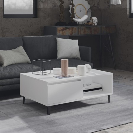 Mesa de centro madera contrachapada blanco 90x60x35 cm de , Mesas de centro - Ref: Foro24-806004, Precio: 66,34 €