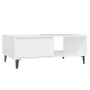 Mesa de centro madera contrachapada blanco 90x60x35 cm de , Mesas de centro - Ref: Foro24-806004, Precio: 66,34 €