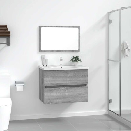 Set de muebles de baño 2 pzas madera contrachapada gris sonoma von , Badezimmermöbel - Ref: Foro24-815736, Preis: 75,69 €, Ra...