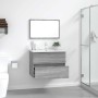 Set de muebles de baño 2 pzas madera contrachapada gris sonoma von , Badezimmermöbel - Ref: Foro24-815736, Preis: 75,69 €, Ra...