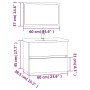 Set de muebles de baño 2 pzas madera contrachapada gris sonoma von , Badezimmermöbel - Ref: Foro24-815736, Preis: 75,69 €, Ra...