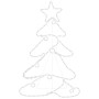 Figura de árbol de Navidad con 144 LED 88x56 cm de , Luces de Navidad - Ref: Foro24-343288, Precio: 48,04 €, Descuento: -5%%
