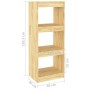 Estantería/divisor de espacios madera de pino 40x30x103,5 cm de , Librerías y estanterías - Ref: Foro24-808138, Precio: 54,27...