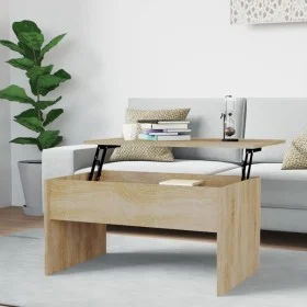 Center table made of Sonoma oak engineered wood, measuring 80x50.5x41.5 cm. by vidaXL, Coffee table - Ref: Foro24-809641, Pri...