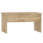 Center table made of Sonoma oak engineered wood, measuring 80x50.5x41.5 cm. by vidaXL, Coffee table - Ref: Foro24-809641, Pri...