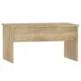 Mesa de centro madera ingeniería roble Sonoma 80x50,5x41,5 cm de vidaXL, Mesas de centro - Ref: Foro24-809641, Precio: 66,44 ...